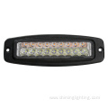 7.5Inch 18w dual color white amber offroad light engineering truck light led work light